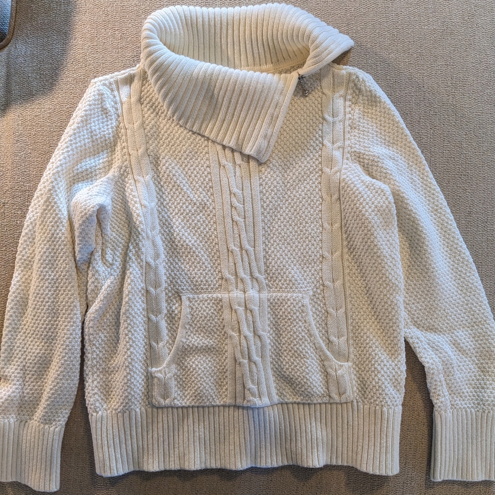 White Christopher & Banks Sweater